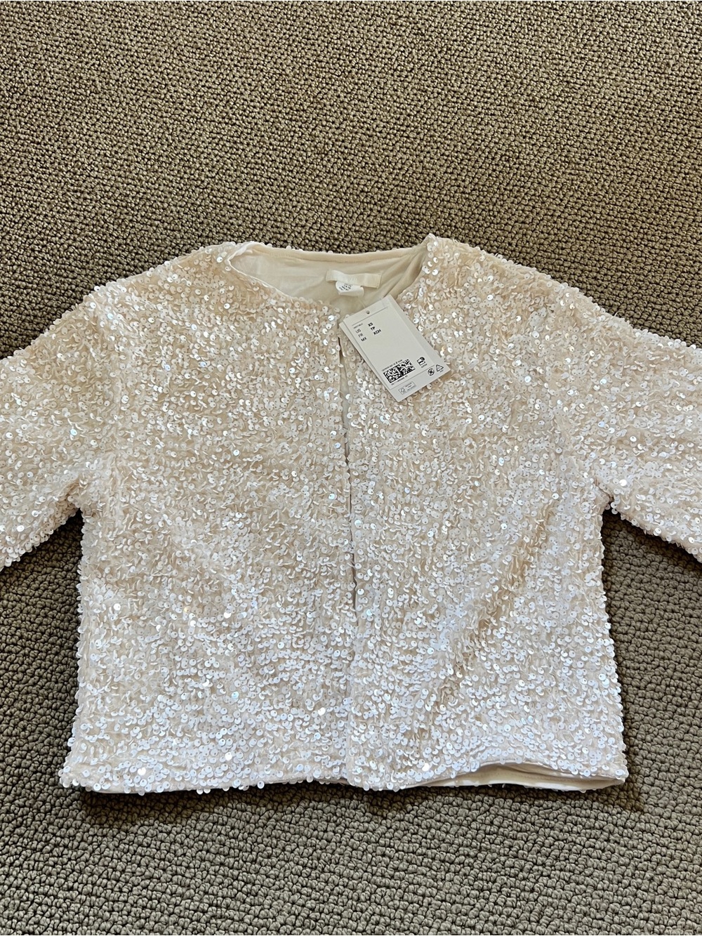 H&M sequined cardigan/jacket-xs